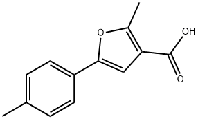 2-METHYL-5-(4-METHYLPHENYL)-3-FUROIC ACID Struktur