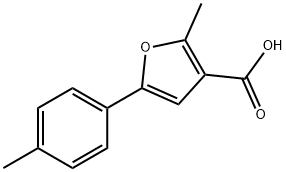 2-METHYL-5-(4-METHYLPHENYL)-3-FUROIC ACID Structure