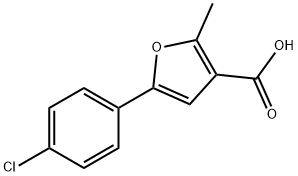 5-(4-CHLOROPHENYL)-2-METHYL-3-FUROIC ACID Structure