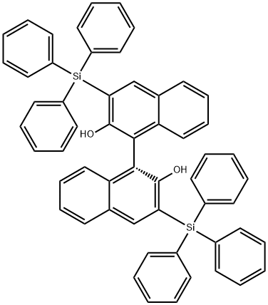 (R)-3,3′-双(三苯甲硅烷基)-1,1′-联-2-萘酚,111822-69-6,结构式