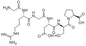GLY-ARG-GLY-ASP-DSER-PRO, 111844-24-7, 结构式