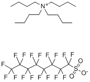 テトラブチルアンモニウム ヘプタデカフルオロオクタンスルホナート 化学構造式
