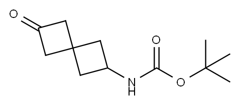 Carbamic acid, N-(6-oxospiro[3.3]hept-2-yl)-, 1,1-dimethylethyl ester Structure