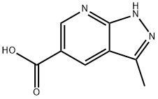 3-甲基-1H-吡唑并[3,4-B] 吡啶-5-羧酸, 1118787-14-6, 结构式