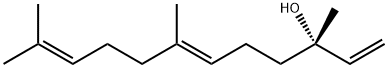 [S-(E)]-3,7,11-trimethyldodeca-1,6,10-trien-3-ol Structure