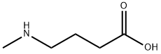 N-甲基-4-氨基丁酸, 1119-48-8, 结构式