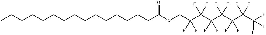 Hexadecanoic acid, 2,2,3,3,4,4,5,5,6,6,7,7,8,8,8-pentadecafluorooctyl  ester 结构式