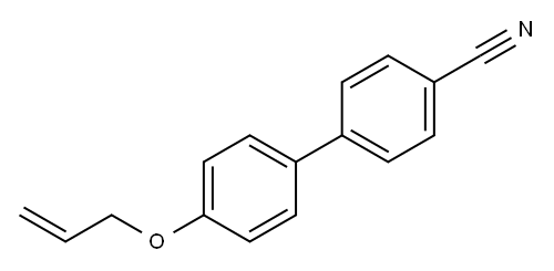 4-氰基-4'-(2-丙烯基氧基)联苯,111928-38-2,结构式
