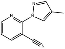 2-(4-methyl-1H-pyrazol-1-yl)nicotinonitrile Struktur