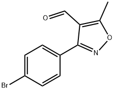 3-(4-Bromophenyl)-5-methylisoxazole-4-carboxaldehyde Struktur