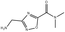 3-(氨基甲基)-N,N-二甲基-1,2,4-噁二唑-5-甲酰胺, 1119449-52-3, 结构式