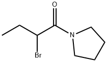 1-(2-ブロモブタノイル)ピロリジン 化学構造式