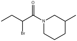 1-(2-bromobutanoyl)-3-methylpiperidine Struktur