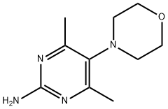 4,6-ジメチル-5-モルホリン-4-イルピリミジン-2-アミン 化学構造式
