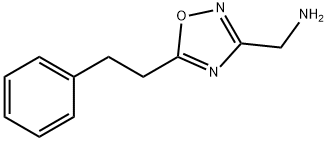 [5-(2-フェニルエチル)-1,2,4-オキサジアゾール-3-イル]メチルアミン 化学構造式