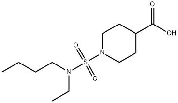 1-{[butyl(ethyl)amino]sulfonyl}piperidine-4-carboxylic acid Structure