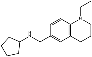 N-[(1-ethyl-1,2,3,4-tetrahydroquinolin-6-yl)methyl]cyclopentanamine Structure