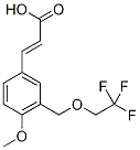 (2E)-3-{4-methoxy-3-[(2,2,2-trifluoroethoxy)methyl]phenyl}acrylic acid Structure