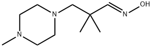 (1E)-2,2-ジメチル-3-(4-メチルピペラジン-1-イル)プロパナールオキシム 化学構造式