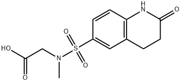 {methyl[(2-oxo-1,2,3,4-tetrahydroquinolin-6-yl)sulfonyl]amino}acetic acid Structure