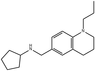 N-[(1-propyl-1,2,3,4-tetrahydroquinolin-6-yl)methyl]cyclopentanamine Structure