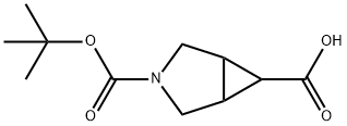 3-Azabicyclo[3.1.0]hexane-3,6-dicarboxylic acid 3-tert-butyl ester Structure