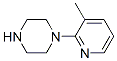 1-(3-メチルピリジン-2-イル)ピペラジン 化学構造式