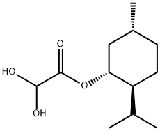 2,2-ジヒドロキシ酢酸(1R,2S,5R)-2-イソプロピル-5-メチルシクロヘキシル 化学構造式