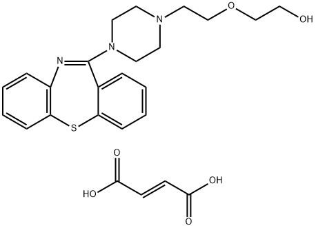 クエチアピンフマル酸塩 化学構造式