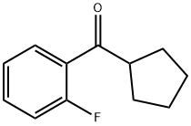 环戊基(2-氟苯基)甲酮 结构式
