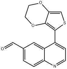 6-Quinolinecarboxaldehyde, 4-(2,3-dihydrothieno[3,4-b]-1,4-dioxin-5-yl)-|4-(2,3-二氢噻吩并[3,4-B][1,4]二噁英-5-基)喹啉-6-甲醛