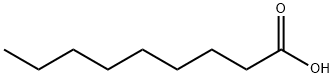 Nonanoic acid Struktur