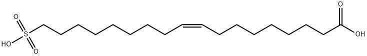 (Z)-18-スルホ-9-オクタデセン酸 化学構造式