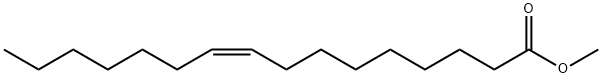 (Z)-9-ヘキサデセン酸メチル 化学構造式