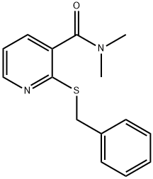 2-(BENZYLTHIO)-N,N-DIMETHYLNICOTINAMIDE,112006-57-2,结构式
