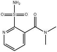 2-氨基磺酰基-N,N-二甲基烟酰胺 结构式