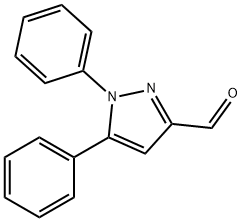 1,5-DIPHENYL-1H-PYRAZOLE-3-CARBALDEHYDE 化学構造式
