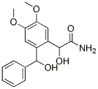 Benzeneacetamide,  -alpha--hydroxy-2-(hydroxyphenylmethyl)-4,5-dimethoxy- Structure