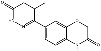 7-[(1,4,5,6-Tetrahydro-4-methyl-6-oxopyridazin)-3-yl]-4H-1,4-benzoxazin-3(2H)-one Structure