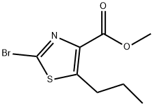 2-溴-5-丙基-4-噻唑羧酸甲酯, 1120214-96-1, 结构式