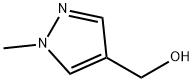 (1-メチル-1H-ピラゾール-4-イル)メタノール 化学構造式