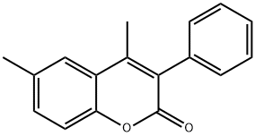 4,6-DIMETHYL-3-PHENYLCOUMARIN Structure