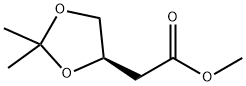 (R)-甲基2-(2,2-二甲基-1,3-二氧杂环戊烷-4-基)乙酸酯, 112031-10-4, 结构式