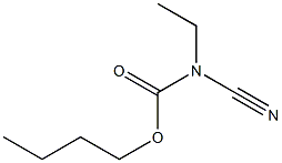 Carbamic  acid,  cyanoethyl-,  butyl  ester  (9CI) Struktur