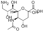 N-アセチル-9-デオキシ-9-アミノノイラミン酸 化学構造式