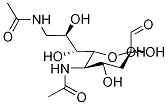N-乙酰基-9-(乙酰氨基)-9-脱氧神经氨酸酸, 112054-78-1, 结构式