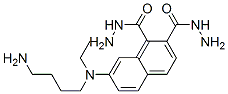 7-((N-4-aminobutyl)-N-ethyl)aminonaphthalene-1,2-dicarboxylic acid hydrazide Structure