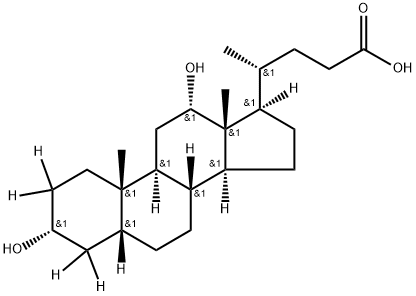 去氧胆酸-2,2,4,4-D4,112076-61-6,结构式