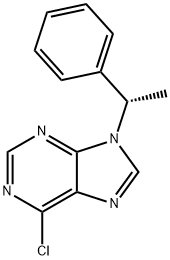 (S)-6-CHLORO-9-(1-PHENYLETHYL)-9H-PURINE Struktur