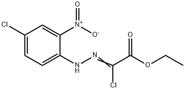 (Z)-2-氯-2-(2-(4-氯-2-硝基苯基)肼基)乙酸乙酯, 112091-27-7, 结构式